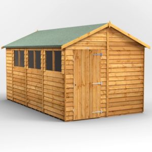 14 x 8 Power Overlap Apex Shed
