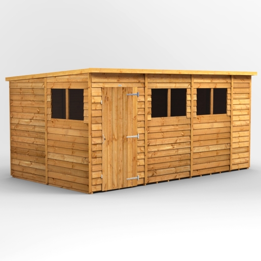 14 x 8 Power Overlap Pent Shed