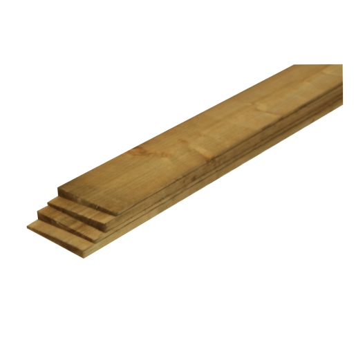 22mm x 100mm x 1.65m Brown Treated Featheredge 2EX