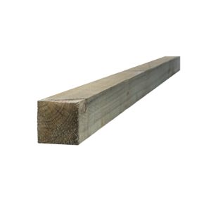 3000 mm x 75 mm x 75 mm Green Incised Treated UC4 Fence Post