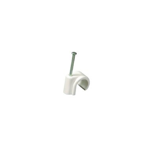 4TRADE 28mm Nail in Clip White (Pack of 50)