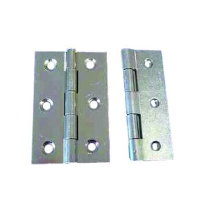 4Trade Butt Hinges Fixed Pin Zinc Plated 75mm Pack of 2