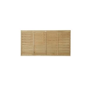 6ft x 3ft 1.83m x 0.91m Pressure Treated Superlap Fence Panel - Pack of 3
