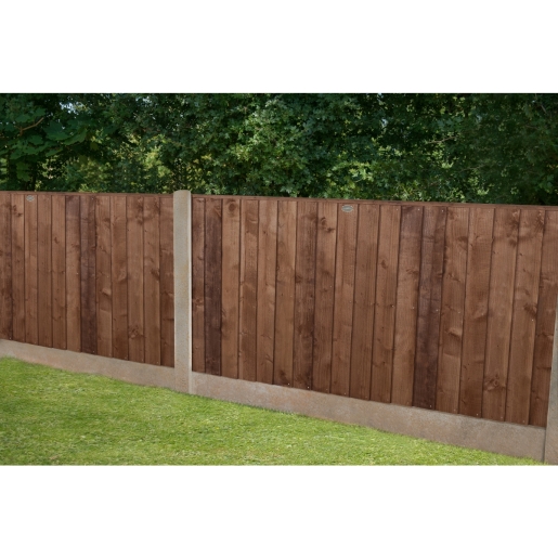 6ft x 3ft 1.83m x 0.93m Pressure Treated Brown Pressure Treated Closeboard Fence Panel - Pack of 4 Home Delivery