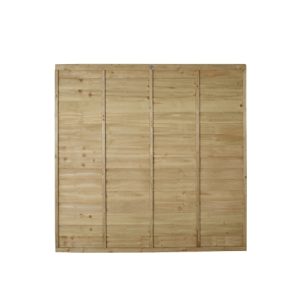 6ft x 5'6ft 1.83m x 1.68m Pressure Treated Superlap Fence Panel