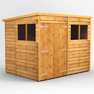 8 x 6 Power Overlap PENT, Double Doors