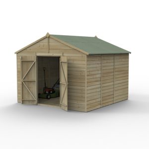 Beckwood 10x10 Apex Shed No Windows Double Door
