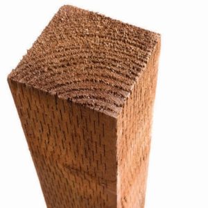 Bsw Brown Treated UC4 Incised Fence Post 75 x 75mm x 1.8m