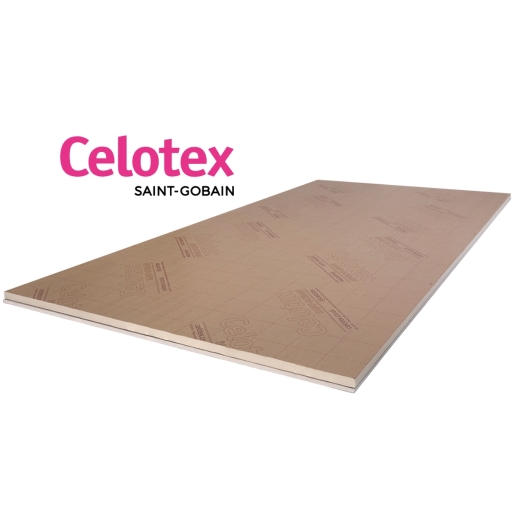 Celotex PIR Thermal Laminated Insulation Board 2400mm x 1200mm x 25mm (37.5mm Overall)