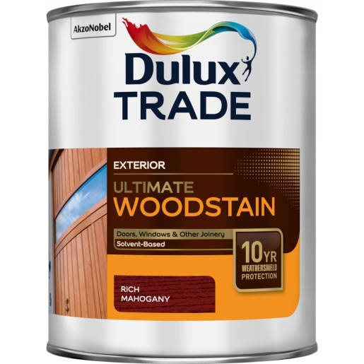 Dulux Trade Weathershield Ultimate Woodstain Rich Mahogany 1L