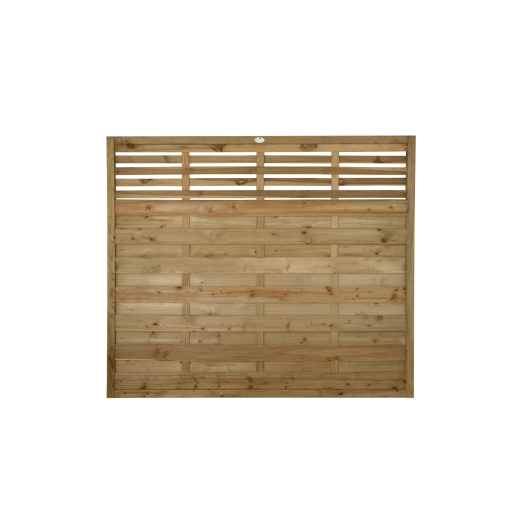 Forest Garden 1.8m x 1.8m Pressure Treated Decorative Kyoto Fence Panel - Pack of 5