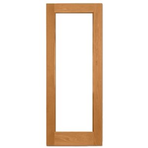 Heritage Solid Light Oak Custom Size Pattern 10 External Door