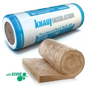 Knauf Insulation Factoryclad Insulation Roll 40 14100mm x 1200mm x 80mm