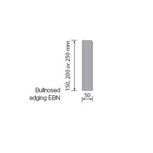 Marshalls Concrete Bull Nose Edging 50mm x 200mm x 915mm