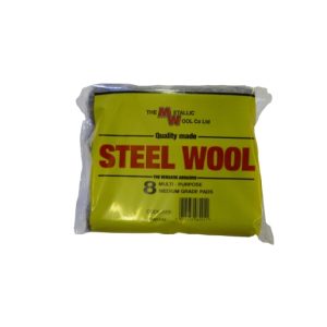 Metallic Wool Steel Wool 8 Pad Pack - Carton of 20