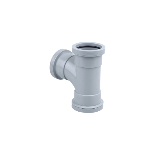 Osma Waste 87.5¡ push-fit tee grey 40mm