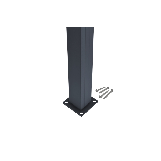 Piranha Aluminum Bolt Down Fence Post Kit 1.90m H