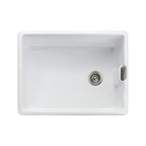 Rangemaster CGR595WH/ Grange Belfast Sink with Waste and Plumbing Kit White 595 x 455mm