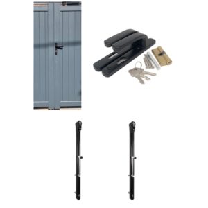 Readymade Driveway Gates Grey Lock and Latch Pack