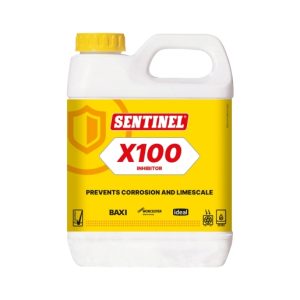 Sentinel X100 Central Heating System Scale Inhibitor Cleaner 1L X100L-12X1L-GB