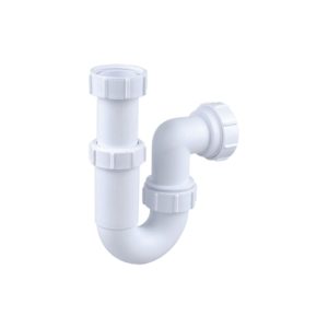 Wavin Osma Waste adjustable tubular P trap 75mm seal 40mm white