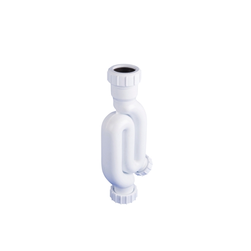 Wavin Osma Waste straight through trap 75mm seal 32mm white
