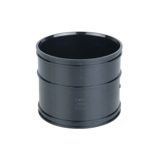 Wavin OsmaSoil D/SW double socket coupler 110mm black