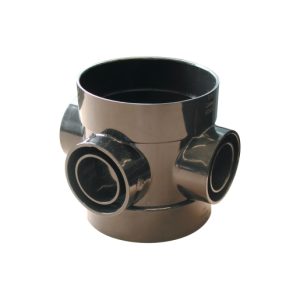 Wavin OsmaSoil D/SW short bossed pipe 110mm black