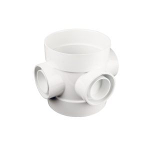 Wavin OsmaSoil D/SW short bossed pipe 110mm white