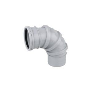 Wavin OsmaSoil S/S adjustable bend 90° 110mm grey