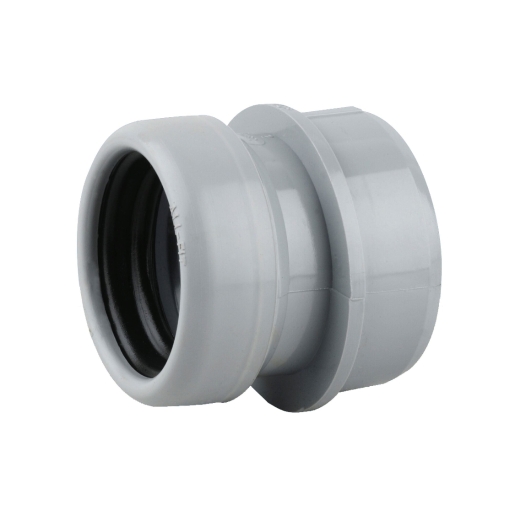Wavin OsmaSoil S/S boss adaptor (ring-seal) 40mm grey