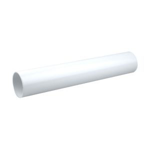 Wavin OsmaSoil plain ended pipe 110mm white 0.6m