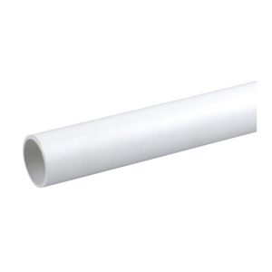 Wavin OsmaWeld plain ended pipe 32mm white 3m