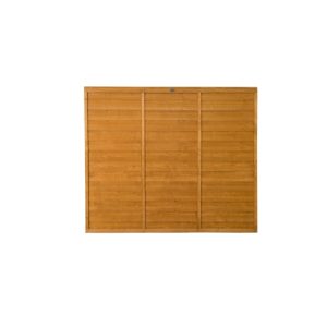 6ft x 5ft 1.83m x 1.52m Dip Treated Overlap Fence Panel - Pack of 3