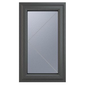 Crystal Triple Glazed Window GREY/WHITE Lh 610 x 1115mm Obscure