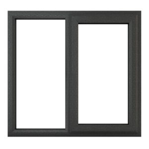 Crystal Triple Glazed Window GREY/WHITE Rh 1190 x 1190mm Clear