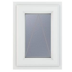 Crystal Triple Glazed Window White Top 440 x 610mm Obscure