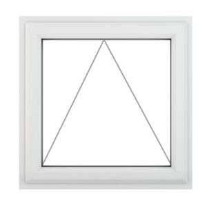 Crystal Triple Glazed Window White Top 610 x 610mm Clear