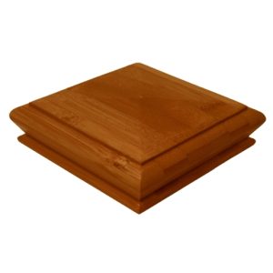 Flair Stairs Bamboo Pyramid Newel Post Cap 90 x 90mm Dark