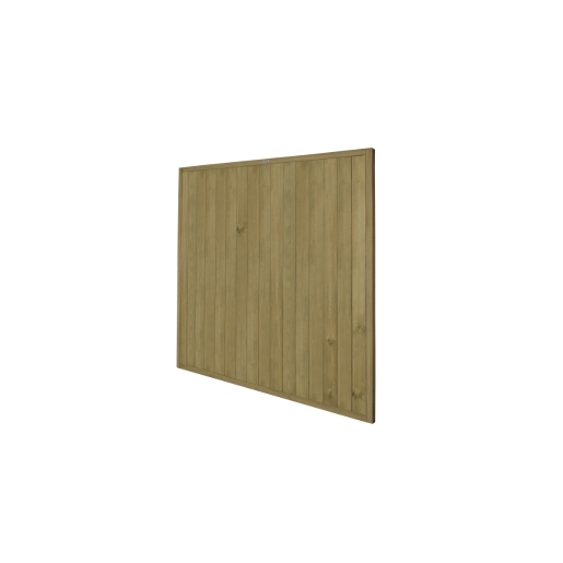 Forest Garden Pressure Treated Vertical Tongue and Groove Fence Panel Pack of 3 6ft x 6ft 1.83m x 1.83m