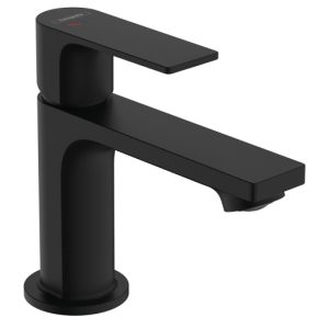 Hansgrohe Rebris E Single lever basin mixer 80 CoolStart without waste set - Matt Black - 72554670