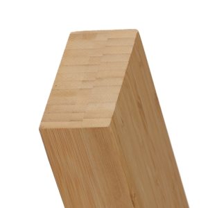 Flair Stairs Bamboo Square Half Newel Post - 90 x 45 x 1.5m Light