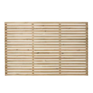 Forest Garden Single Slatted Fence Panel 6 x 4ft 5 Pack